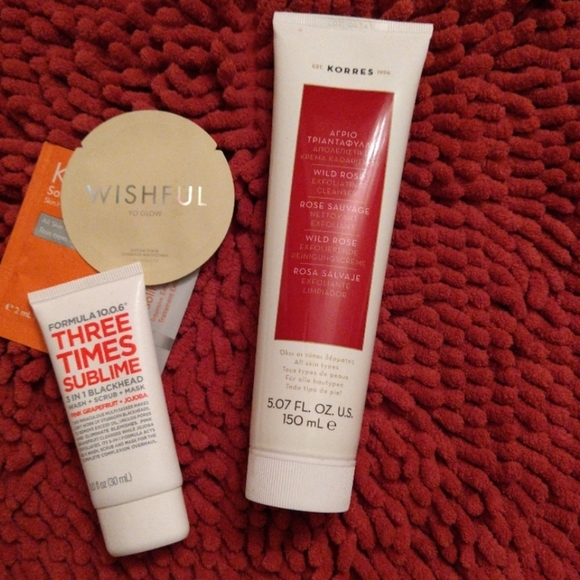 4pcs KORRES Wild Rose Vitamin C Exfoliating cleaner +.... - Picture 2 of 4